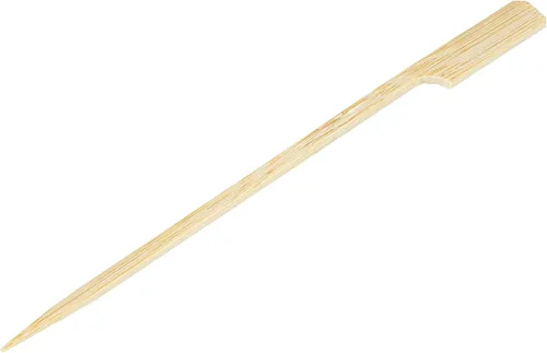 Vista 6 de Restaurantware Pinchos de bambú de 5.9 pulgadas, 100 púas de bambú desechables resistentes – Cabeza de paleta resistente de bambú para aperitivos