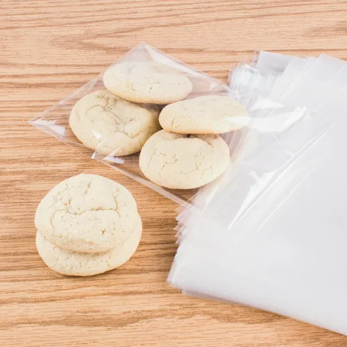 Vista 5 de CuteBox - 100 bolsas de celofán de grado alimenticio resellables de 2 x 3 pulgadas, transparentes, planas, resellables, para dulces, galletas