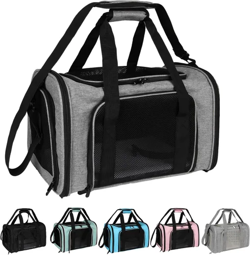 Vista 12 de Top tasta Transportador de Perros y Gatos Portador de Mascotas para Gatos y Perros Pequeños Medianos Grandes Transportador de Lados Suaves