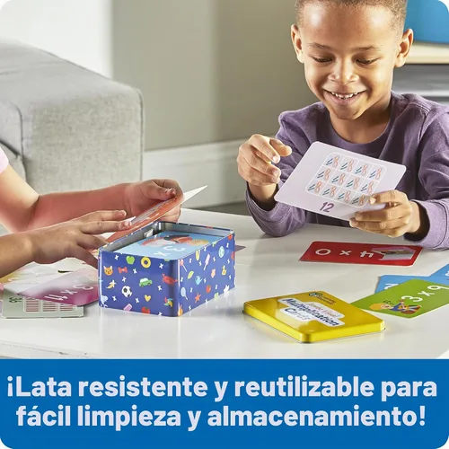 Vista 3 de Learning Resources Tarjetas de multiplicación visual jumbo - Manipulativos matemáticos, actividad Montessori, regreso a la escuela, imprescindibles