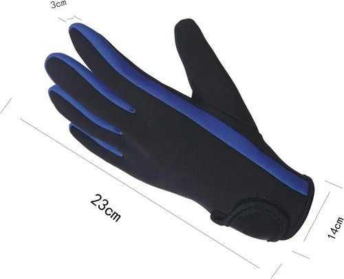 Vista 2 de ITODA Guantes de neopreno para hombres y mujeres, entrenamiento acuático, playa, fitness, resistencia al agua en el agua, natación cálida, kayak