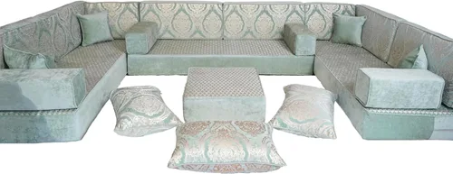 Vista 5 de arabicsofa Sofá de Majlis Árabe – Asientos de Piso Modulares Hechos a Mano