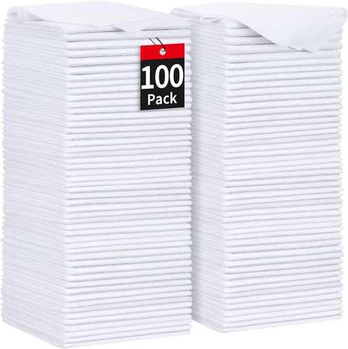 Vista 12 de Toallas de microfibra para automóviles, paquete de 24 paños de limpieza de microfibra, toallas de limpieza de 11.5 x 11.5 pulgadas, absorbentes a