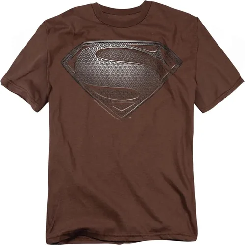 Vista 8 de Popfunk Camiseta negra clásica de Superman Man of Steel Movie Grey Shield Sm Shield - Negro