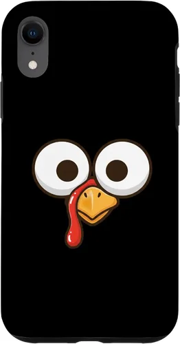 Vista 25 de Funny Cartoon Turkey Face, Big Eyes Thanksgiving Turkey Day Case for iPhone 16