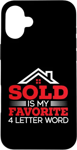 Vista 22 de iPhone 16 Sold Is My Favorite 4 Letter Word Real Estate Agent Realtor Case
