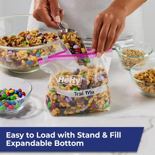 Vista 2 de Hefty - Bolsas de almacenamiento con cierre