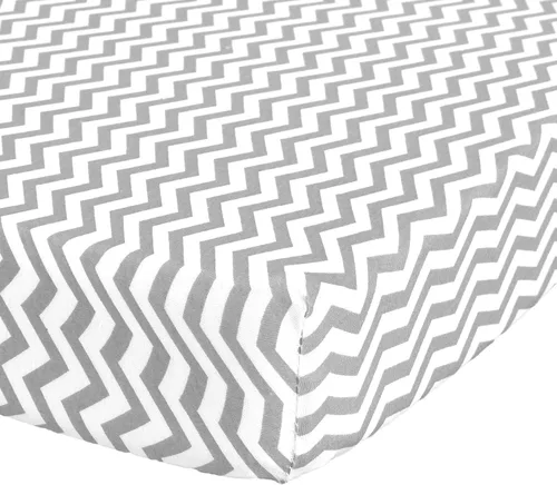 Vista 22 de Sábana ajustable de algodón tejido en jersey para cuna o cama para niño o niña, de Abstract