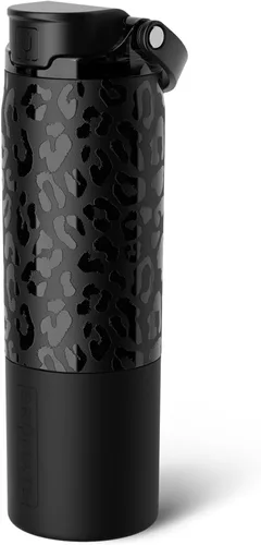 Vista 24 de BrüMate Rise - Botella de agua de 25 onzas con pajita de silicona cubierta 100 % a prueba de fugas, botella de agua de acero inoxidable aislada
