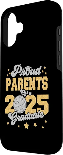 Vista 2 de iPhone 16 Parents of a 2025 Graduate Prom Graduation 25 VolleyBall Case