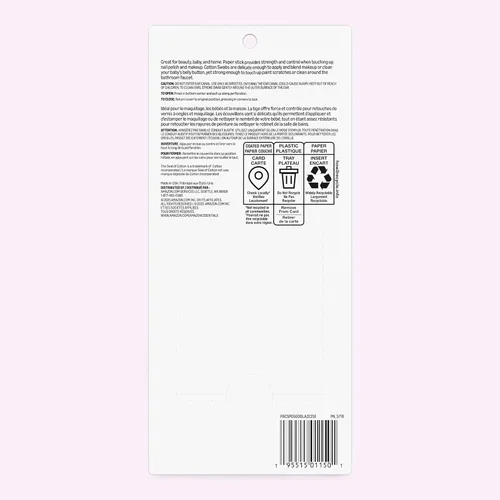 Vista 5 de Amazon Essentials - Hisopos de algodón, 500 unidades (anteriormente Amazon Basics)