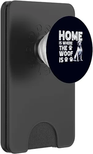 Vista 7 de Home is Where The Woof Is Dogo Argentino Dog Funny Dogs Fans PopSockets Standard PopGrip