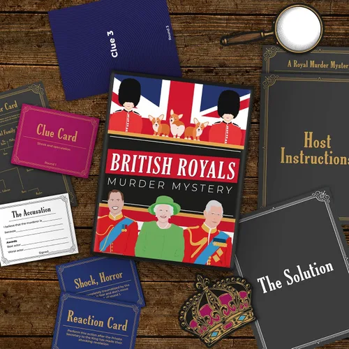 Vista 3 de British Royals Murder Mystery Family Juego de mesa