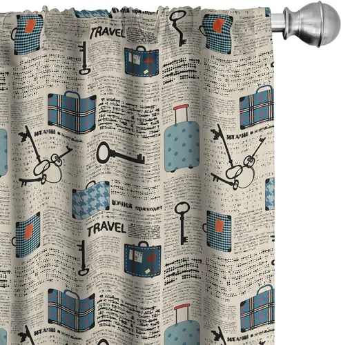 Vista 21 de Lunarable Cortinas con estampado de madera, madera natural rústica con rayas, patrón abstracto ovalado, tema de carpintería, tratamientos