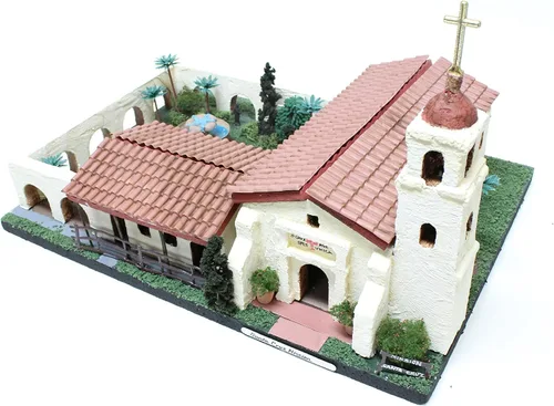 Vista 3 de Kit de Modelo Misión de California Santa Cruz Mission_AB