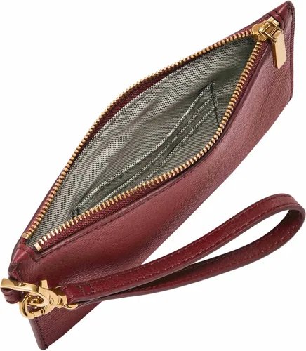 Vista 2 de Fossil Cartera pequeña de cuero con correa extraíble para mujer