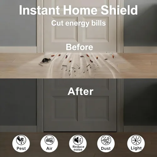 Vista 4 de Square Foam Weather Stripping for RV Doors & Extra Large Gaps 1x1In Sellos puertas de remolque, cámper y garaje, bloquea insectos, corrientes
