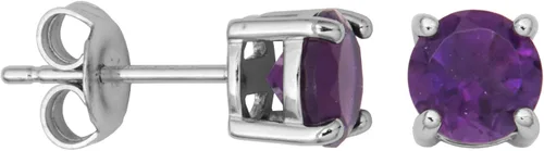 Vista 36 de Amazon Essentials Aretes redondos de plata de ley con piedra natal (anteriormente colección Amazon)
