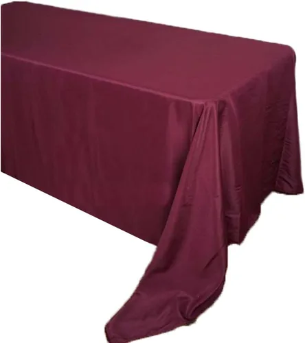 Vista 5 de BalsaCircle Mantel rectangular de poliéster negro de 90 x 156 pulgadas para bodas, fiestas, eventos, cocina, comedor