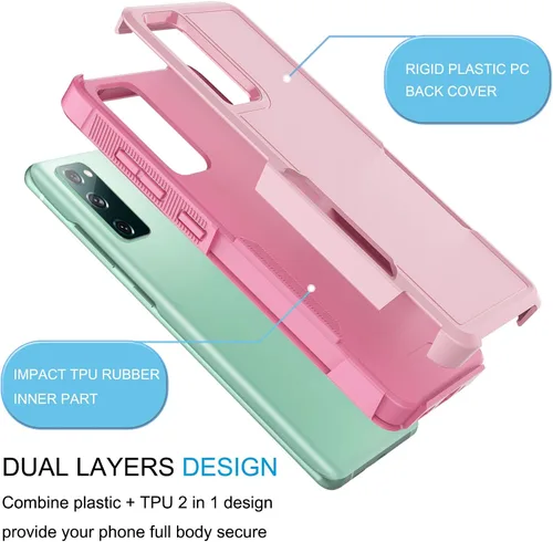 Vista 7 de Tekcoo Funda para Samsung Galaxy S20 FE Fan Edition 5G 4G 2022 2020 2 protectores de pantalla de vidrio templado Parachoques
