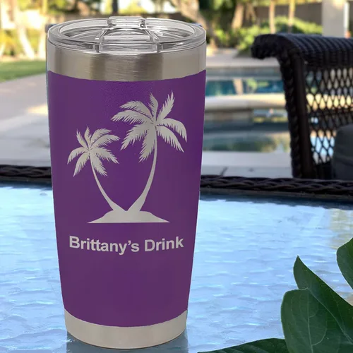 Vista 129 de LaserGram Vaso aislado al vacío de 20 onzas, notas musicales, grabado personalizado incluido (negro)