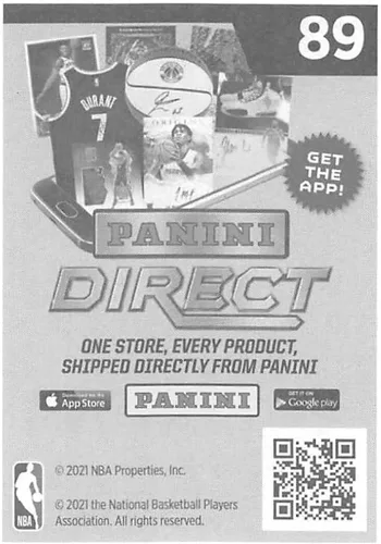 Vista 2 de 2020-21 Panini Stickers #89 Isaac Okoro / 5th Overall Rookie Sticker Official NBA Basketball Album Sticker Measuring 2.75 inch tall X 2 inches wide