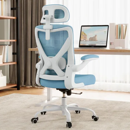 Vista 12 de Silla ergonómica de oficina: sillas de escritorio de oficina en casa con Beige