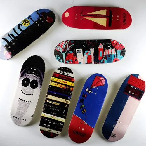 Vista 7 de NOAHWOOD 8.0 Diapasones Mini Skateboarding (NW8.0 360 Flip Deck) + (actualización NW Prince de 1.43 pulgadas) +