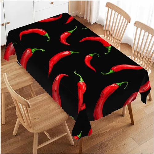 Vista 25 de Swono - Mantel rectangular de bambú con diseño de luz solar y bosque de bambú - Mantel a cuadros lavable para mesa de cocina, cena de festividades