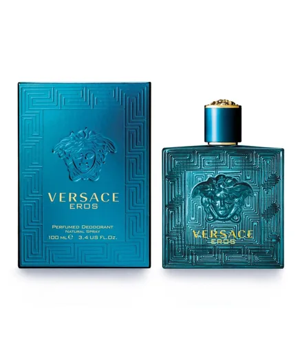 Vista 8 de Versace Man by Versace Eau Fraiche Eau De Toilette Spray (azul) 6.7 oz para hombre, 100% auténtico