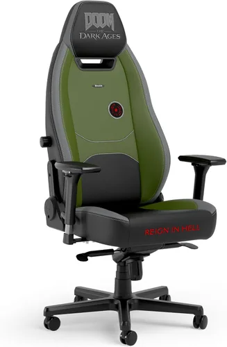 Vista 8 de noblechairs Silla ergonómica Legend para juegos, piel sintética de edición negra