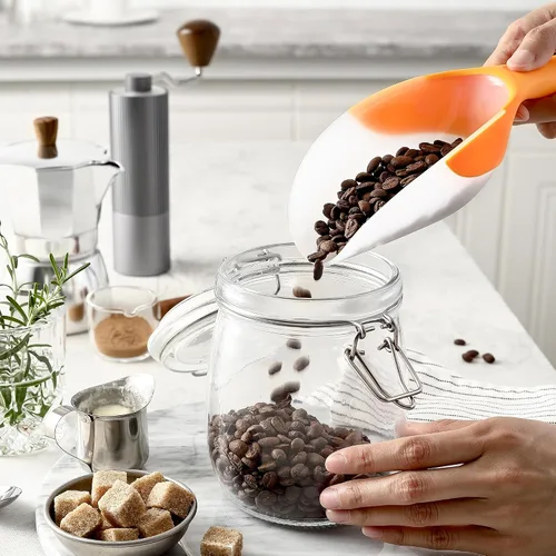 Vista 34 de Spring Chef - Cuchara magnética para congelador, sin BPA, color negro Flexi-Plastic Popcorn Scoop with Soft Grip Handle - Dishwasher Safe Ice