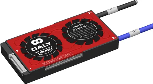 Vista 16 de DALY BMS Smart BMS 48V LiFePO4 30A 15S Batería de litio PCB placa de protección con cables de equilibrio para 18650 LiFePO4 3.2V batería de celdas
