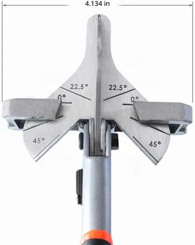Vista 3 de Herramientas manuales de cortador de corte de inglete de ángulo múltiple, tijeras de ángulo ajustable de 0-135 grados, tijeras de ajuste herramienta