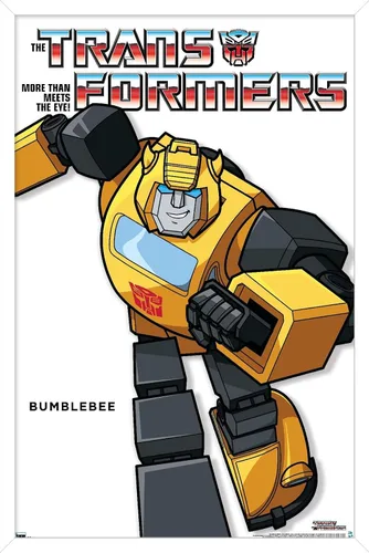 Vista 14 de Trends International Hasbro Transformers - Póster de pared de la serie Bumblebee Feature Series, 14.72 x 22.37 pulgadas, versión enmarcada de madera