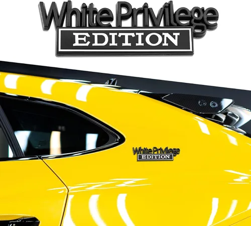 Vista 8 de Emblema blanco de edición privilegiada, emblema 3D para exteriores de automóvil, calcomanía 3D de edición privilegiada, calcomanía de insignia