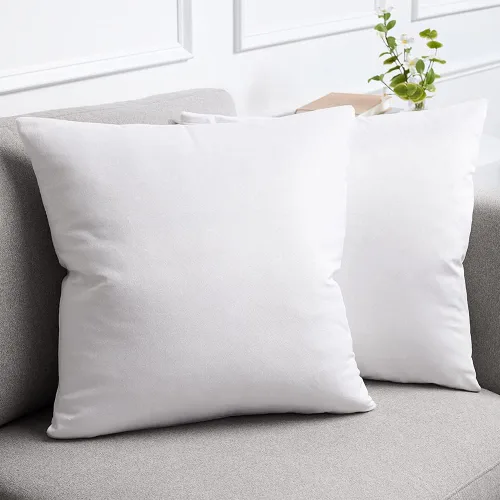 Vista 23 de lalaLOOM Fundas de almohada de terciopelo, juego de 2 almohadas cuadradas decorativas para el hogar, fundas suaves de acento, fundas de almohada
