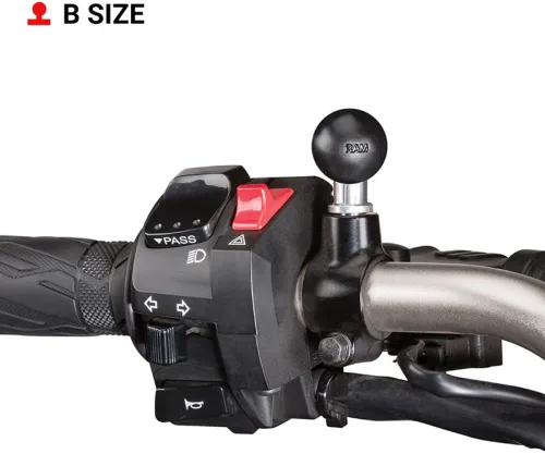 Vista 2 de RAM Mounts - Adaptador de bola con poste roscado M10 X 1.25" con bola de tamaño B de 1 pulgada RAM-B-349U