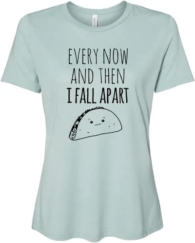 Vista 13 de Cute Women's Screen Printed Crew Neck Tee, Shirts With Sayings, Dusty Blue or Olive