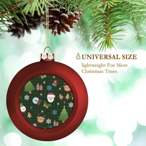 Vista 171 de Boobs Funny Shatterproof Matte Christmas Balls for Tree Wreath Home Decor 1PCS