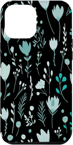 Vista 26 de Teal Floral Flowers Wildflowers Garden Botanical Love Case for iPhone 17