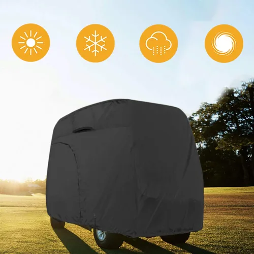 Vista 7 de Explore Land Funda impermeable para carrito de golf universal, compatible con la mayoría de marcas, para 2/4/6 pasajeros