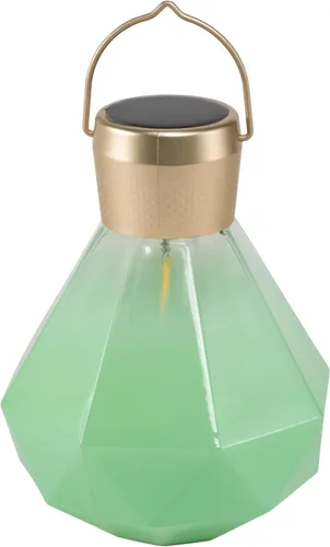 Vista 8 de Allsop Luz de gemas – LED solar para exteriores – Vidrio soplado a mano – Impermeable con marco fácil de colgar (leche)
