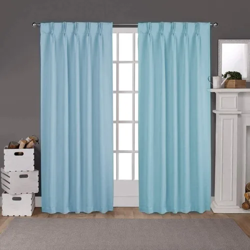 Vista 13 de EcoDrapes Panel de cortina y cortinas opacas plisadas de doble pellizco (2 paneles de tamaño combinado, chocolate oscuro, 42 x 108 pulgadas)