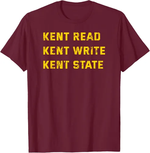 Vista 8 de University Apparel Kent Read, Kent Write, Kent State Camiseta, Azul / Patchwork, S