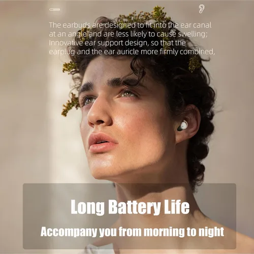 Vista 4 de Audífonos para dormir, auriculares inalámbricos Bluetooth para dormir de lado, para insomnio, ronquidos, invisibles, cómodos con cancelación