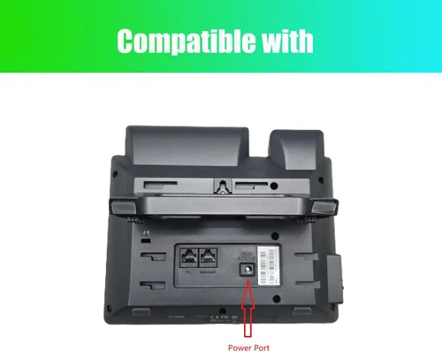 Vista 4 de Adaptador de fuente de alimentación OEM 5V 2A compatible con Yealink YLPS052000C1-US teléfonos SIP T54W T46S T46U T46G T48S T48U T48G T52S T54S T56A