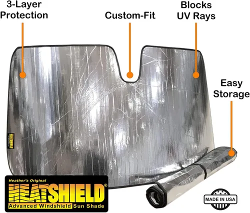 Vista 4 de HeatShield, The Original Parasol para parabrisas, ajuste personalizado para Honda Odyssey Minivan sin sensor 2011, 2012, 2013, 2014, 2015, 2016