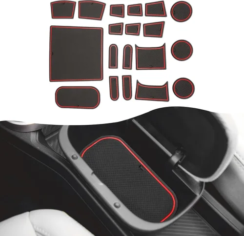 Vista 26 de SXCY Alfombrillas con ranura para puerta Toyota RAV4 2025 para Toyota RAV4 2019-2024 2025, accesorios para portavasos y portavasos 2024 2025 RAV4