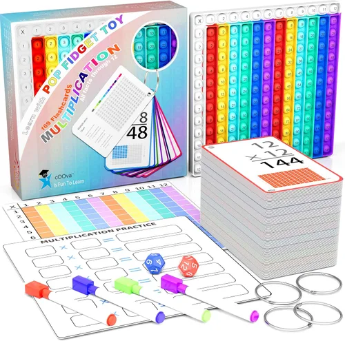 Vista 8 de Juegos de matemáticas para niños, tarjetas flash de matemáticas, kit de práctica interactiva, práctica Pop It con suma, resta, multiplicación